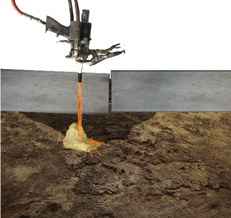 Polyurethane injection process step sequence